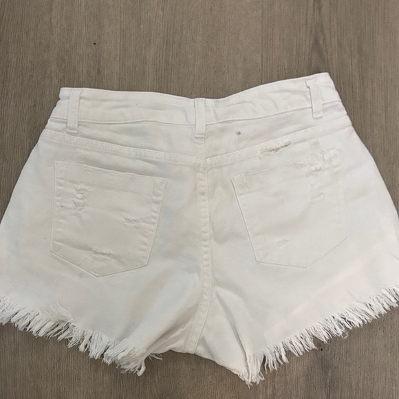 Hudson Jeans Women's Jean Shorts - Red, Blue, Black, White - Picture 3 of 7